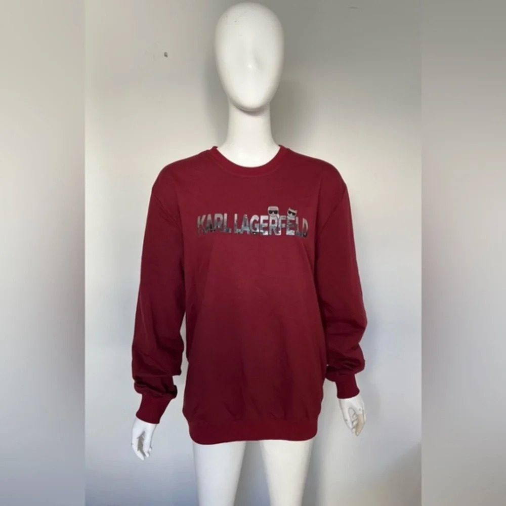 New Women’s Cat Funny  Sportswear Crew Neck Sweatshirt - Burgundy XXL
